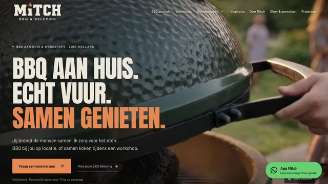 Websitevoorbeeld Mitch BBQ